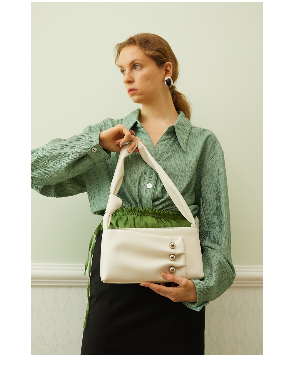 Trendy One-shoulder Cloud Bag