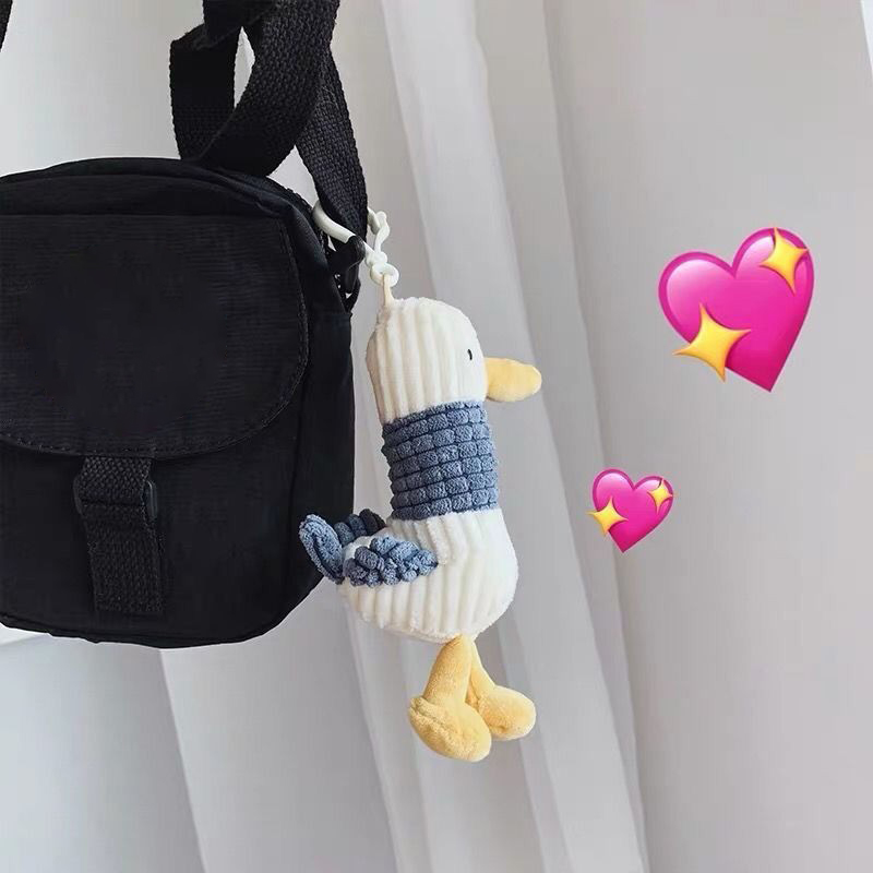 Stripe Duck Doll Bag Charm