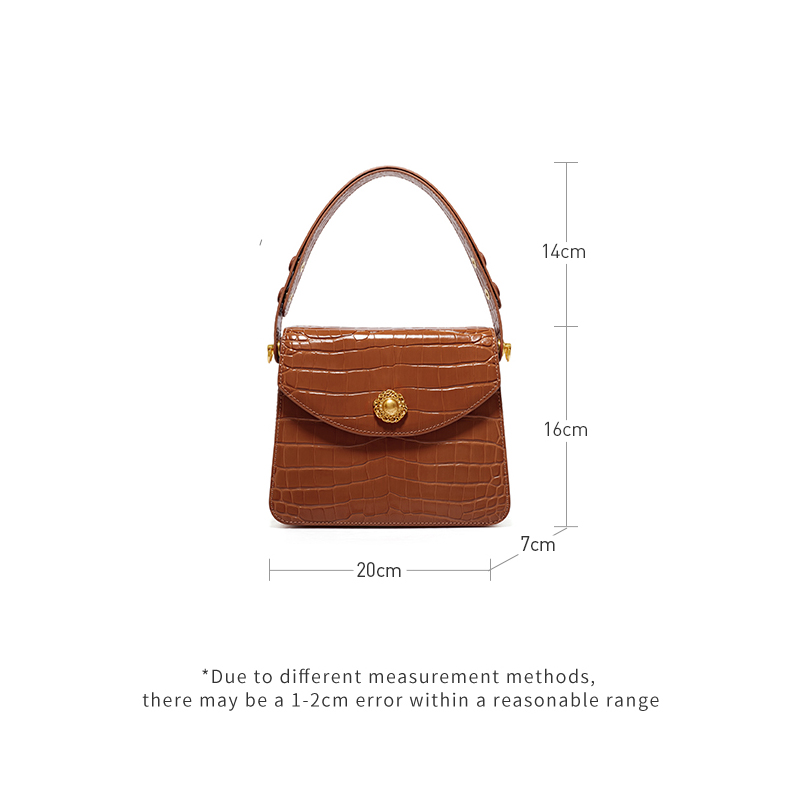 Leather Portable Underarm Handbag