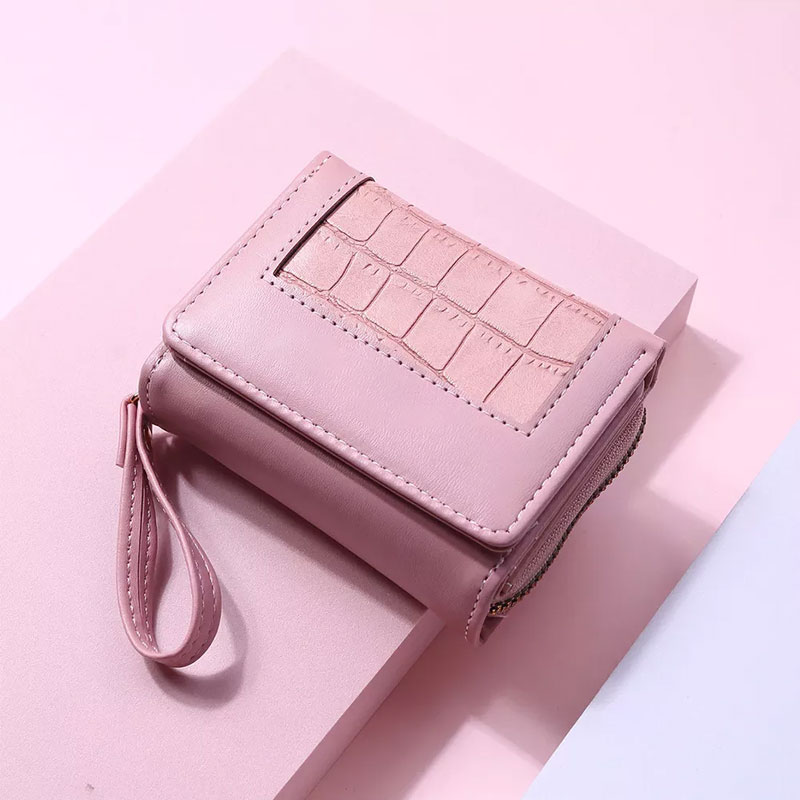 Square Plaid Women Short Wallet