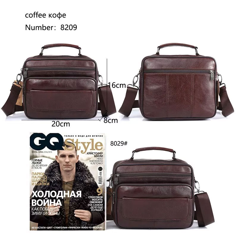 Leather Business Tote Bag Men