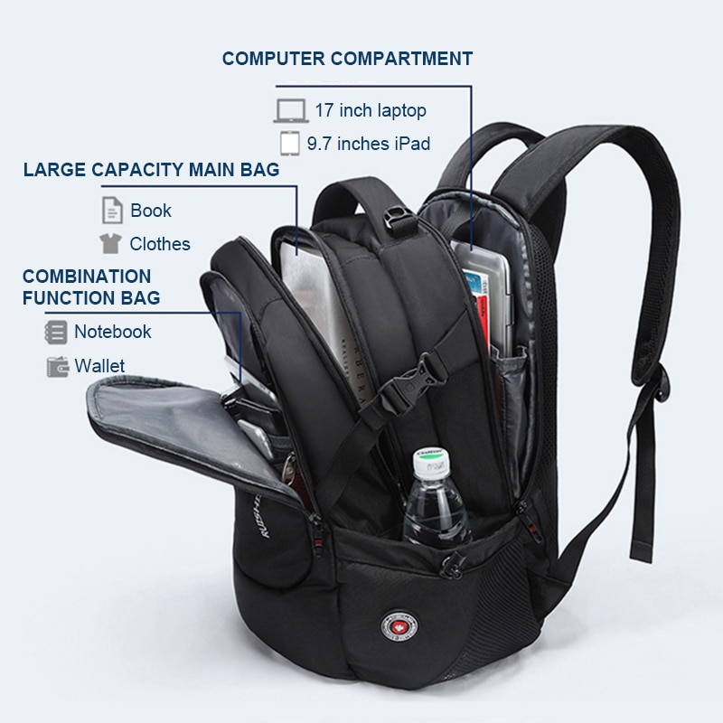 Anti Theft 17 Inch Laptop Backpack