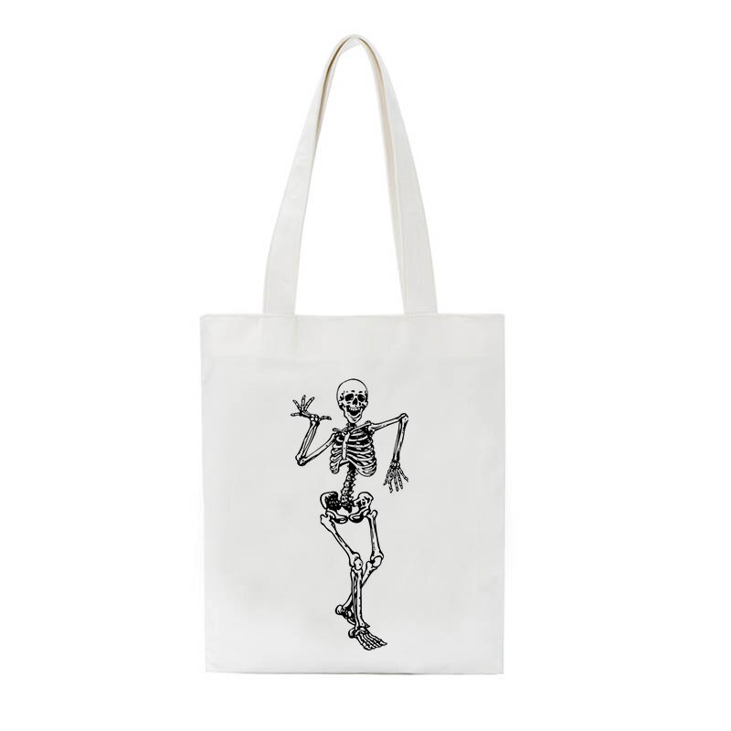 Skull Hip Hop Gothic Shopper Bag