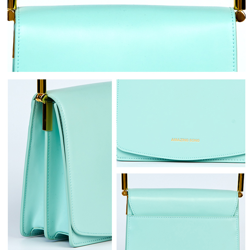 Tofu Bag Hasp Square Single-Shoulder Bag