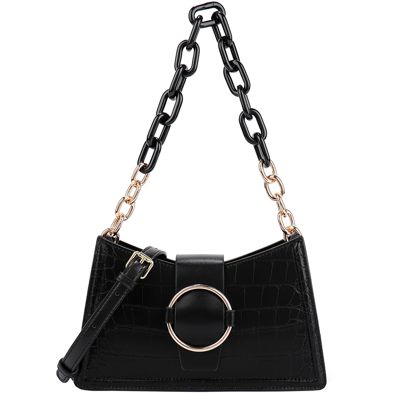 Crocodile Print Underarm Bag