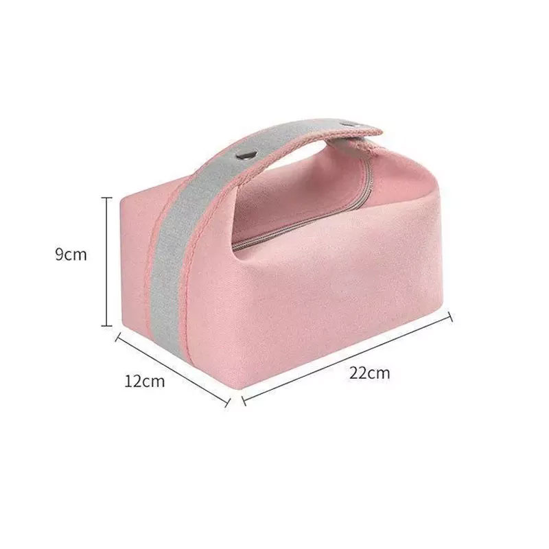 Waterproof Canvas Makeup Pouch Cosmetic Bag