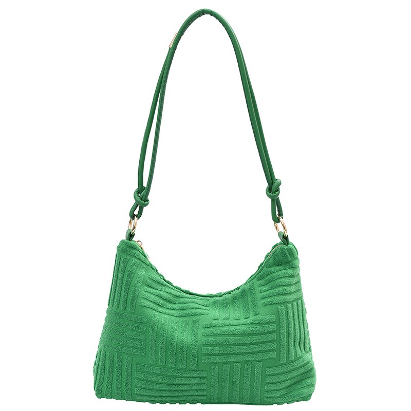 Pack Winter Velvet Ladies Strip Hobo Bag