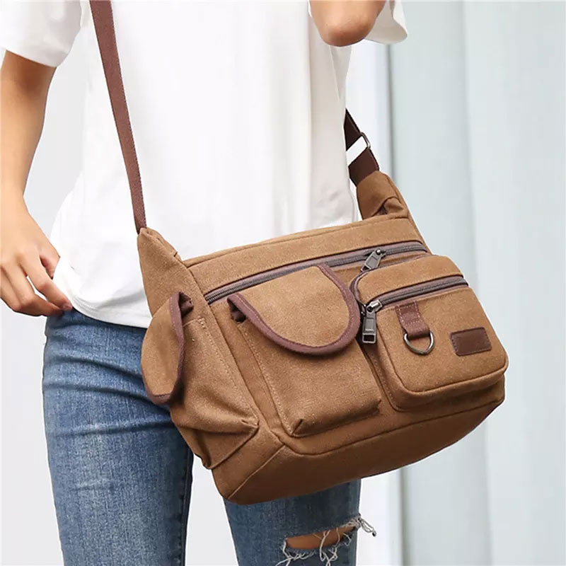 Canvas Tote Bag Briefcase Men