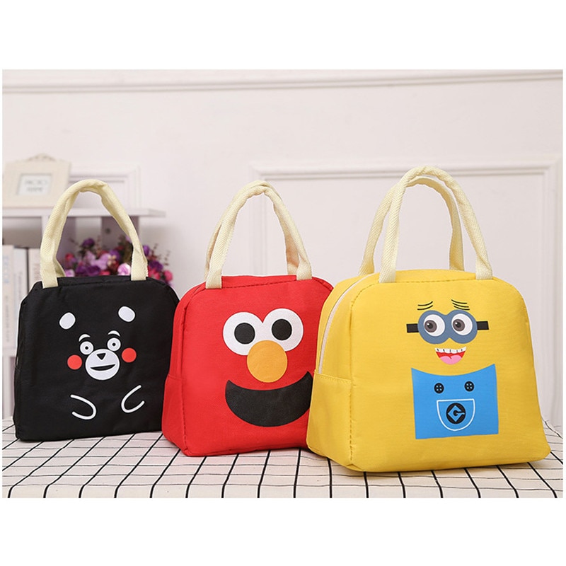 Cartoon Canvas Lunch Bag