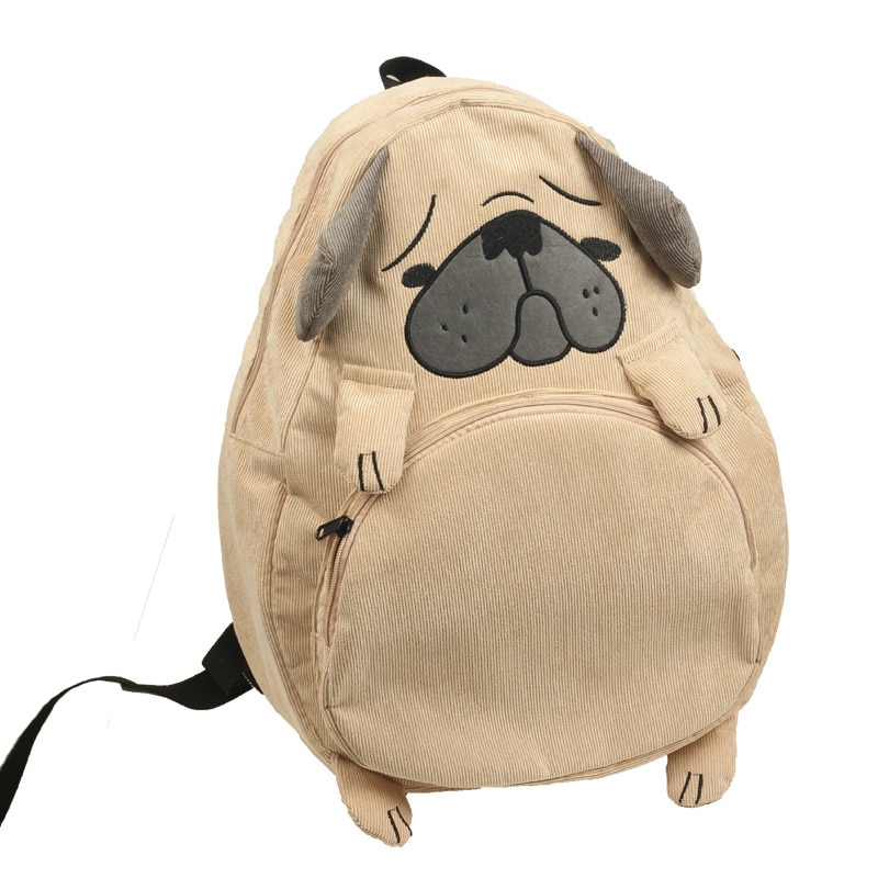 Canvas Backpack Cute Dog