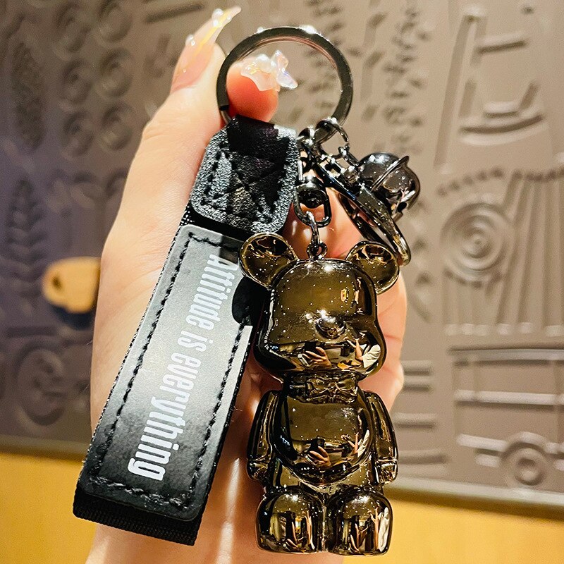 Bow Tie Bear Keychain