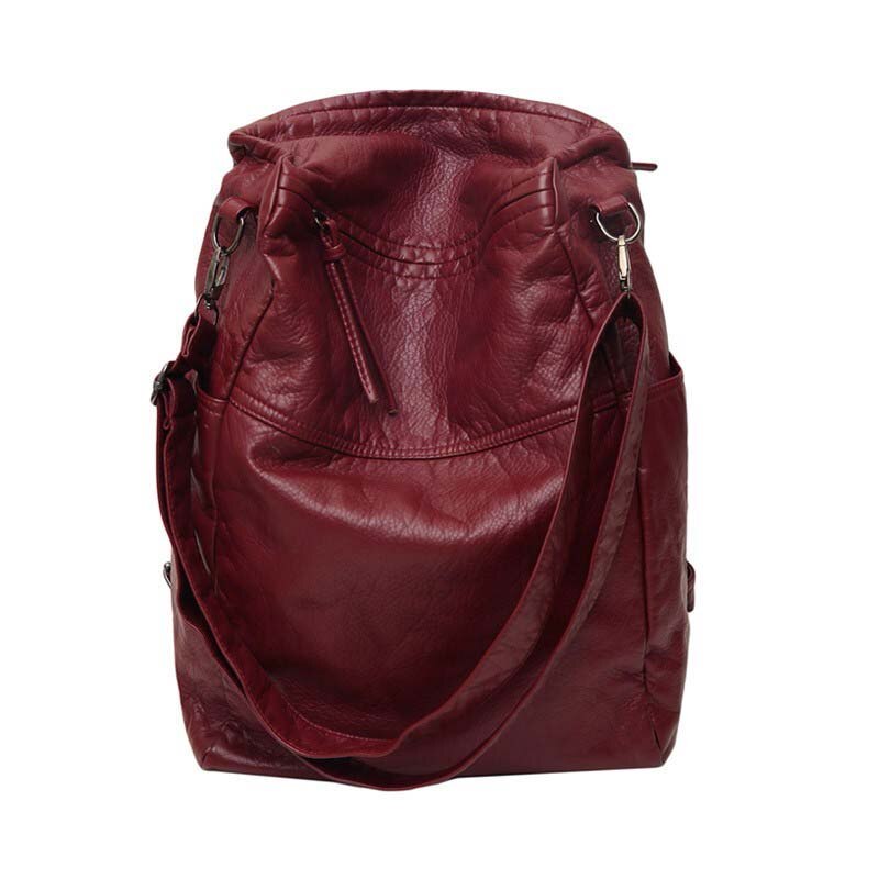 Casual Soft PU Leather Backpack