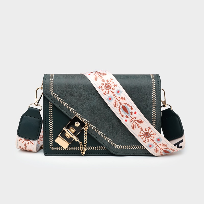 Lightweight PU Leather Messenger Bag