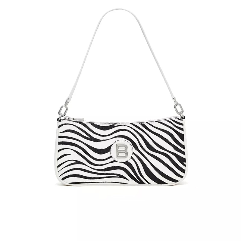 Zebra Print Shoulder Bag