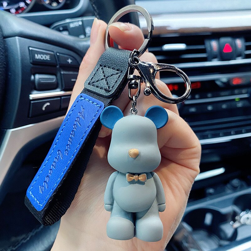 Bow Tie Bear Keychain