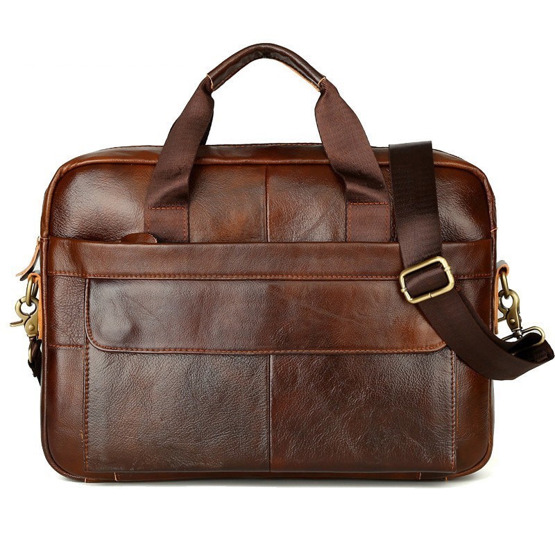 Mens Cowhide Leather Briefcase