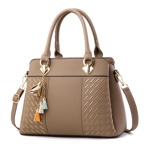 Tassel PU Leather Totes Bag