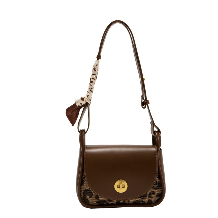 Leopard Print Shoulder Bag for Women