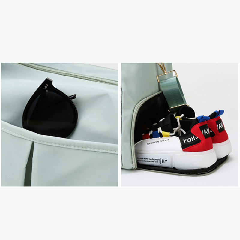 Nylon Waterproof Solid Color Travel Handbag