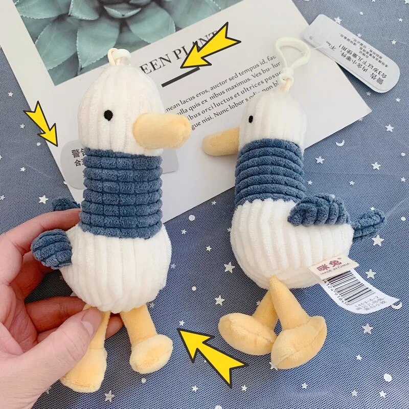 Stripe Duck Doll Bag Charm