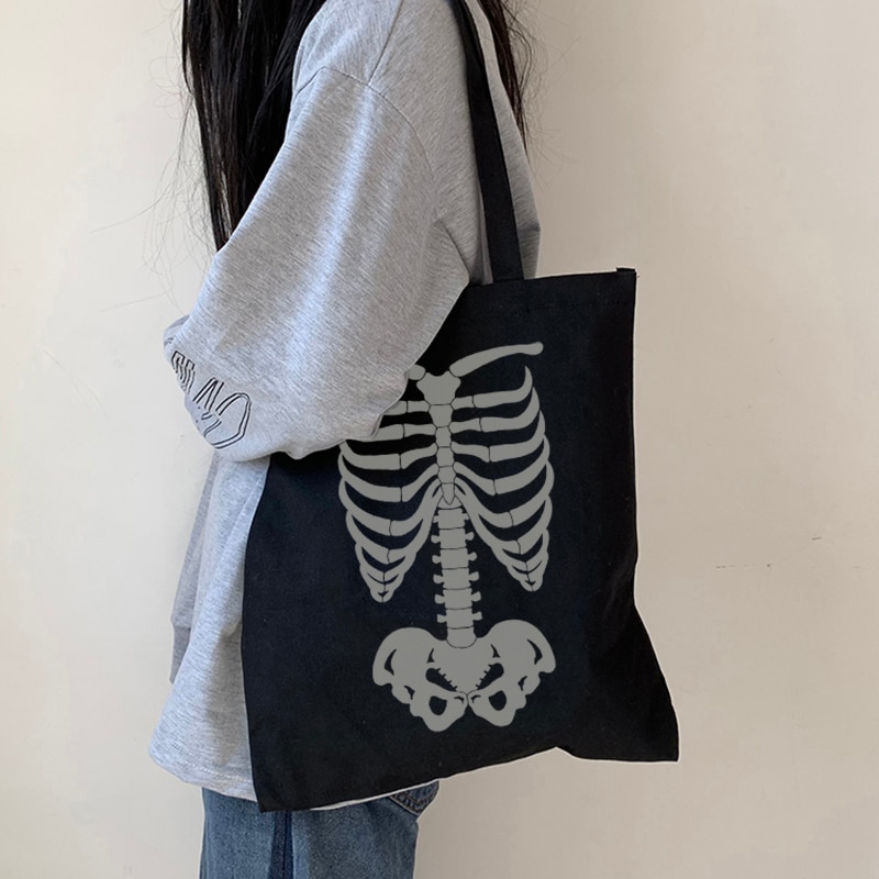 Gothic Y2K Skull Streetwear Shoulder Bag