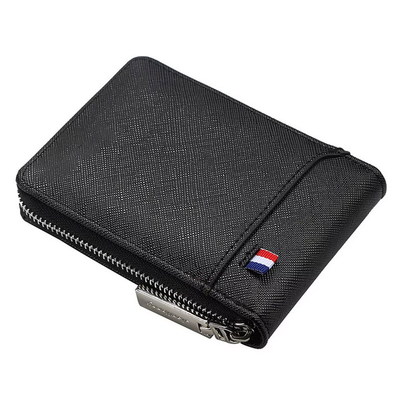 Multifunctional Hand Card Holder PU Business Zipper Purse Casual