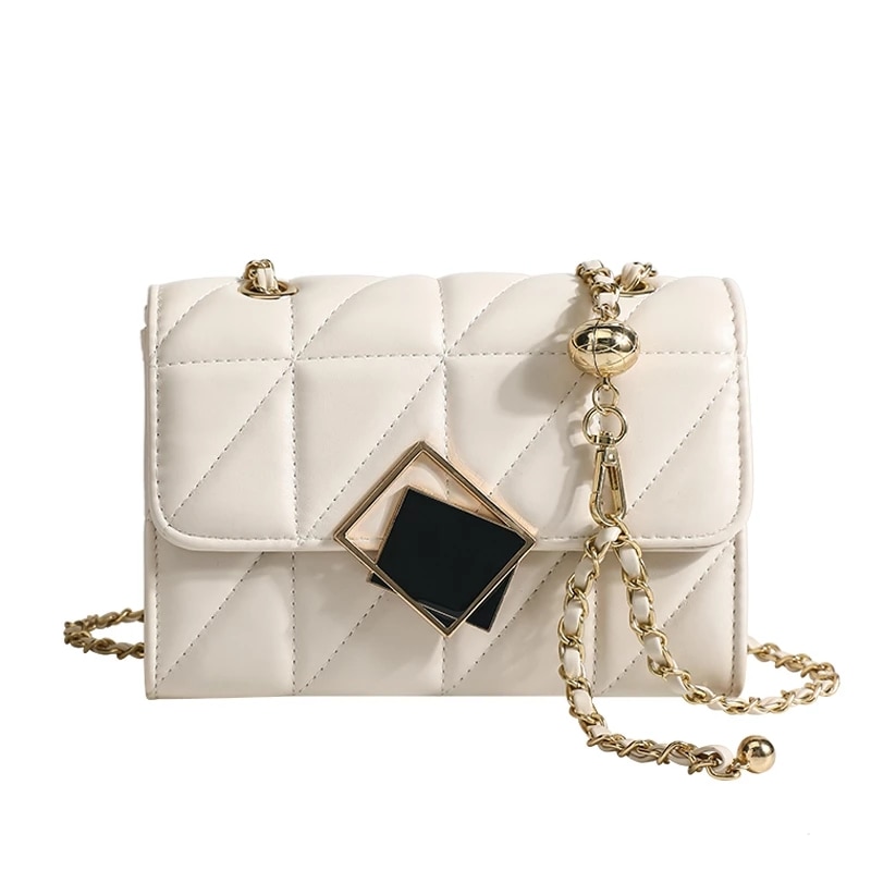 Leather Shoulder Baguette Bag