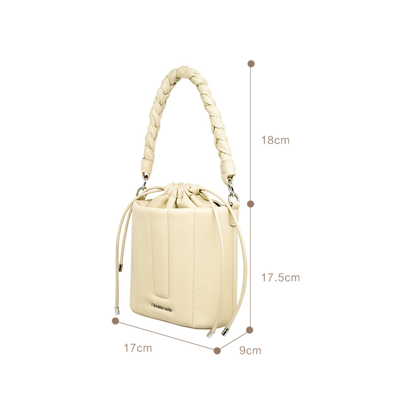 Handbags Soft Cowhide Bucket Bag