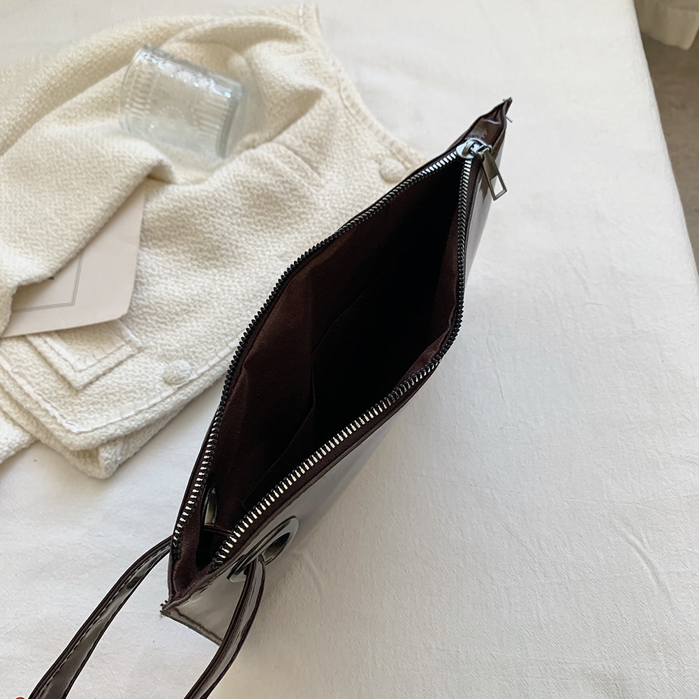 PU Patent Leather Envelope Bag