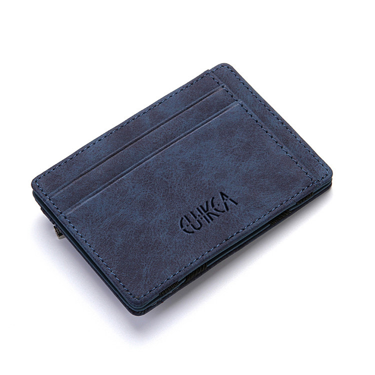 Men Male PU Leather Mini Small Magic Wallet