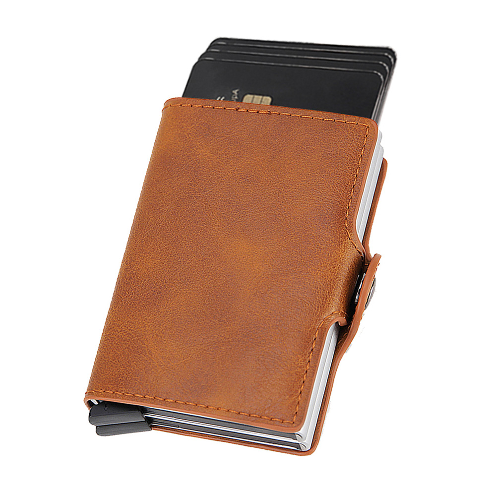 Mini Purse Male Aluminium Card Wallet