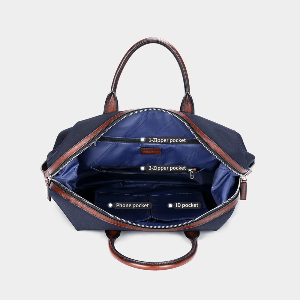 Top Layer Leather Travel Bags