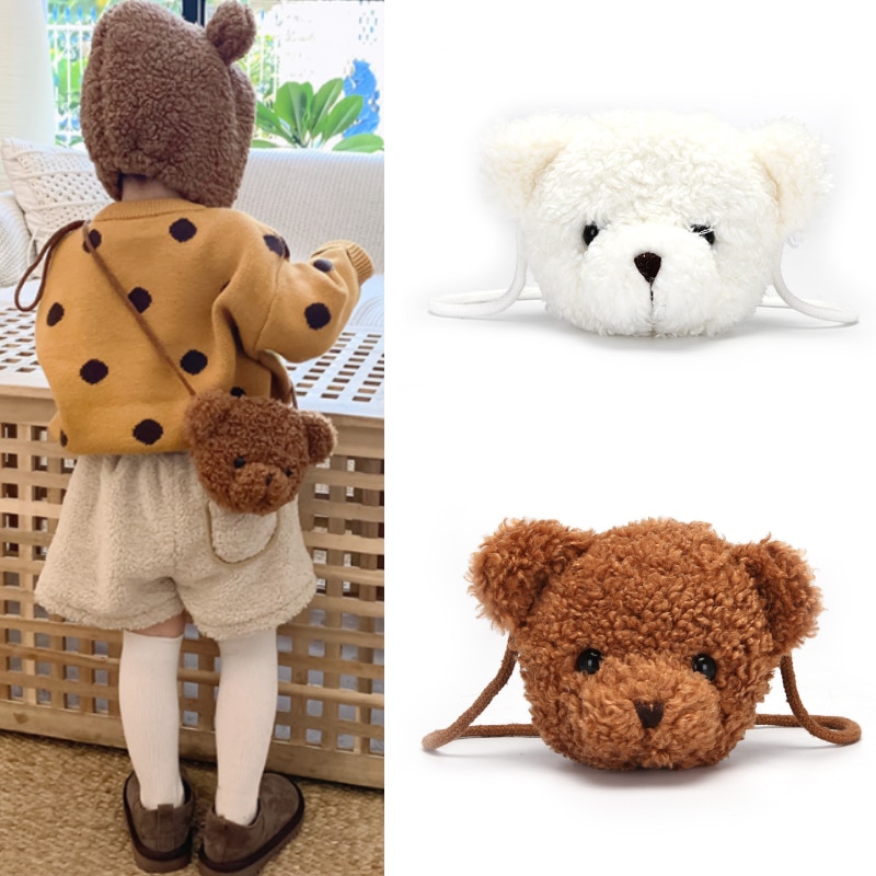Cute Bear Plush Shoulder Bag