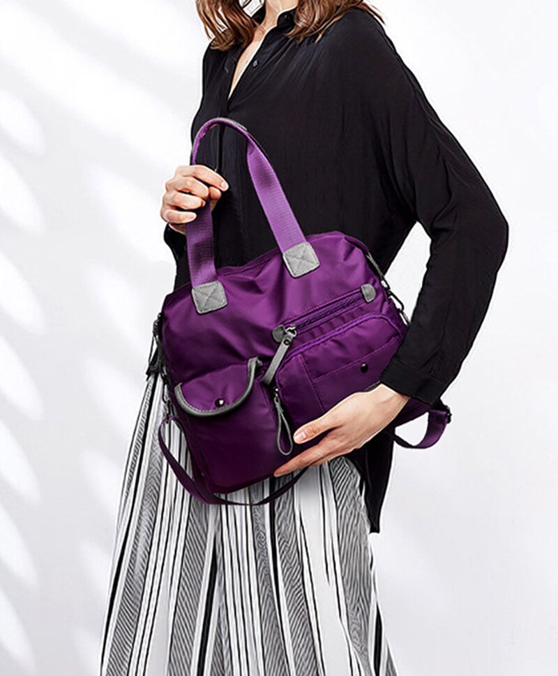 Nylon Women Messenger Bag