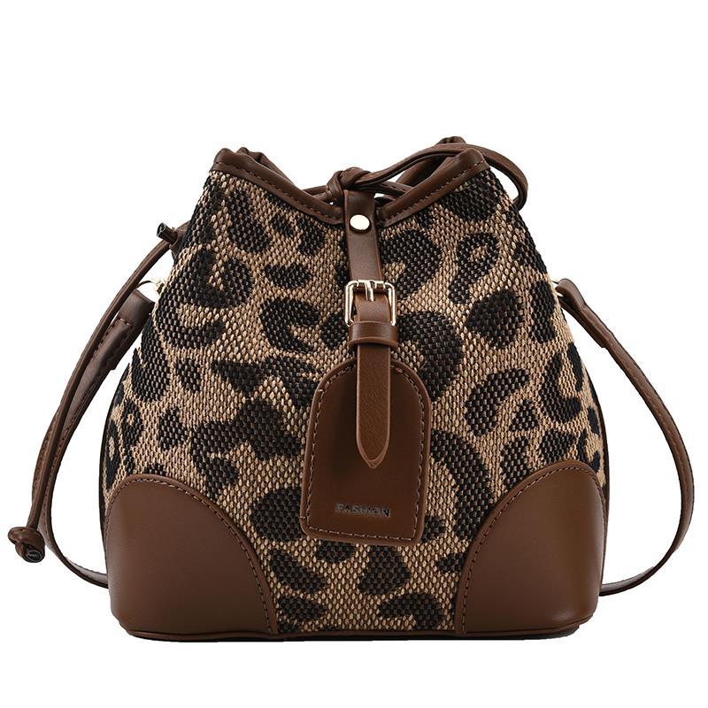Leopard Print Luxury Bucket Bag