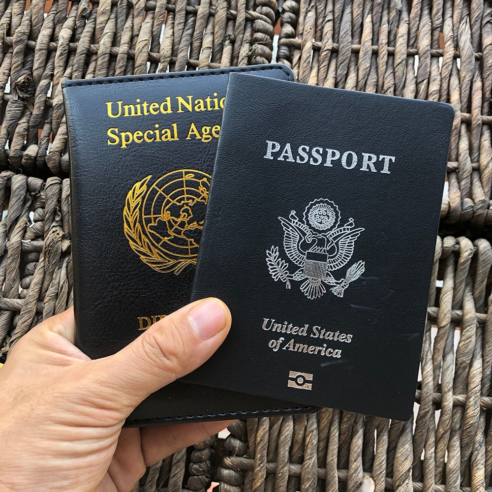 United Nations Diplomatic Passport Cover Black