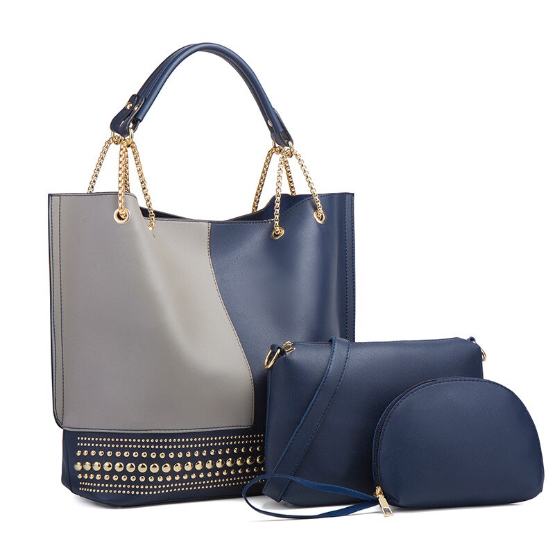 Fashion Patchwork Top-Handle Bag