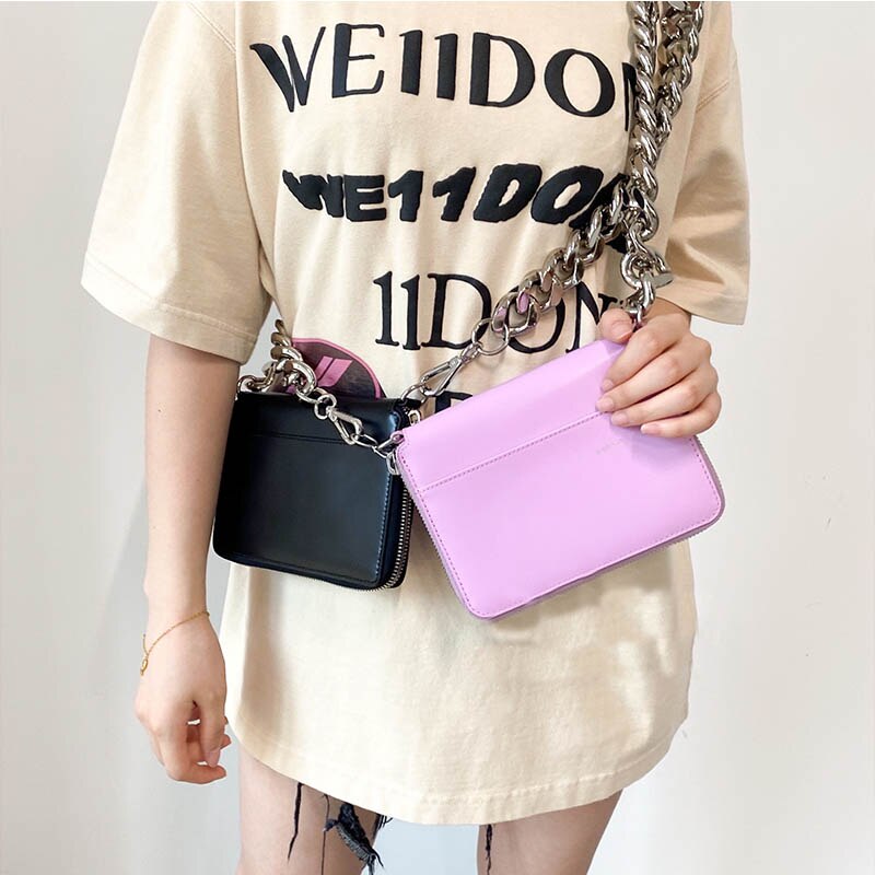 Thick Chain Strap Shoulder Bag