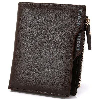 Men's Leather Wallet With Zipper