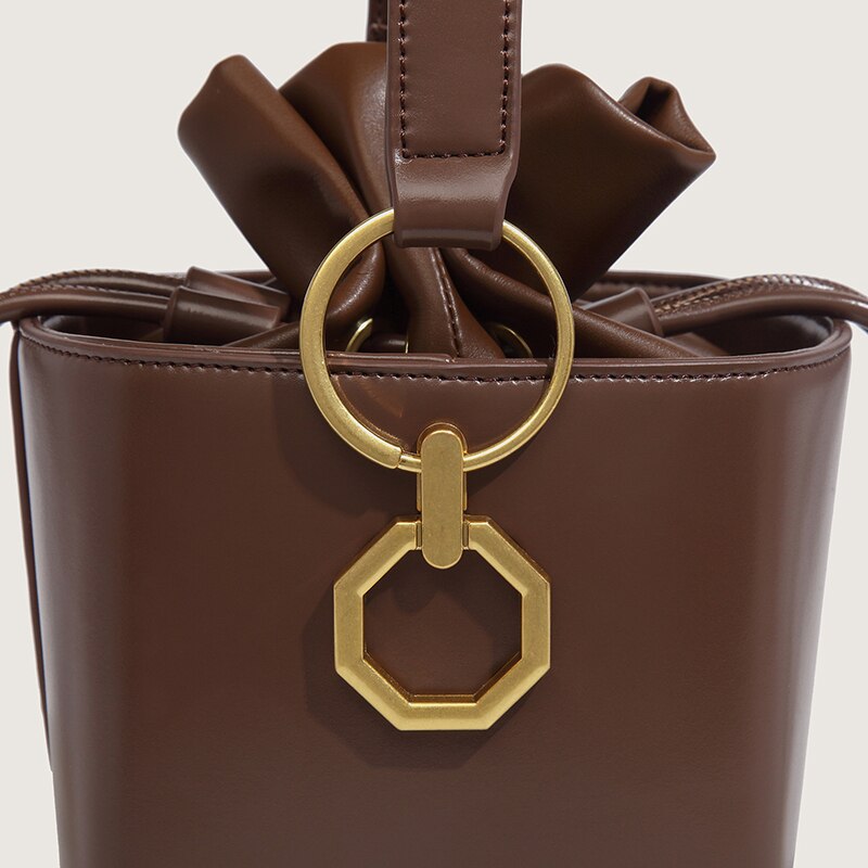 Classic Shoulder Bucket Handbag