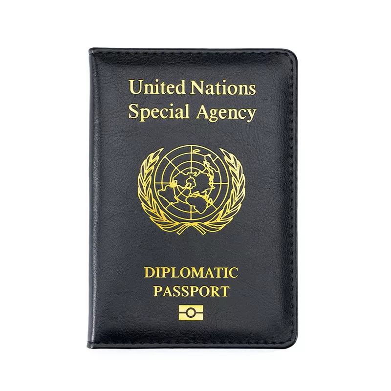 United Nations Diplomatic Passport Cover Black