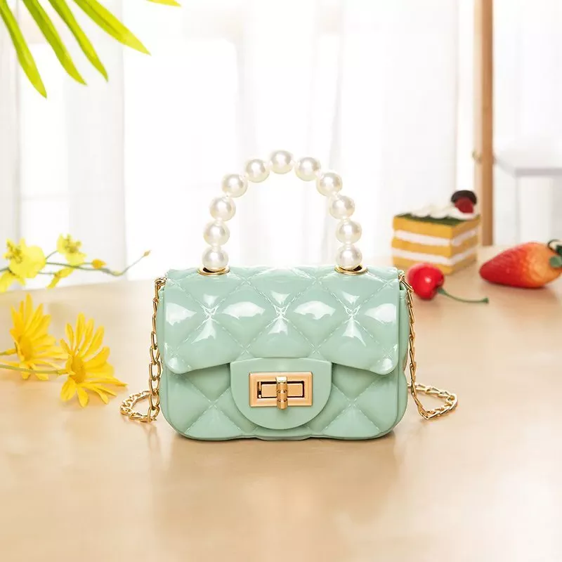 Jelly Purses and Handbags Cute Girls Mini Crossbody Bag