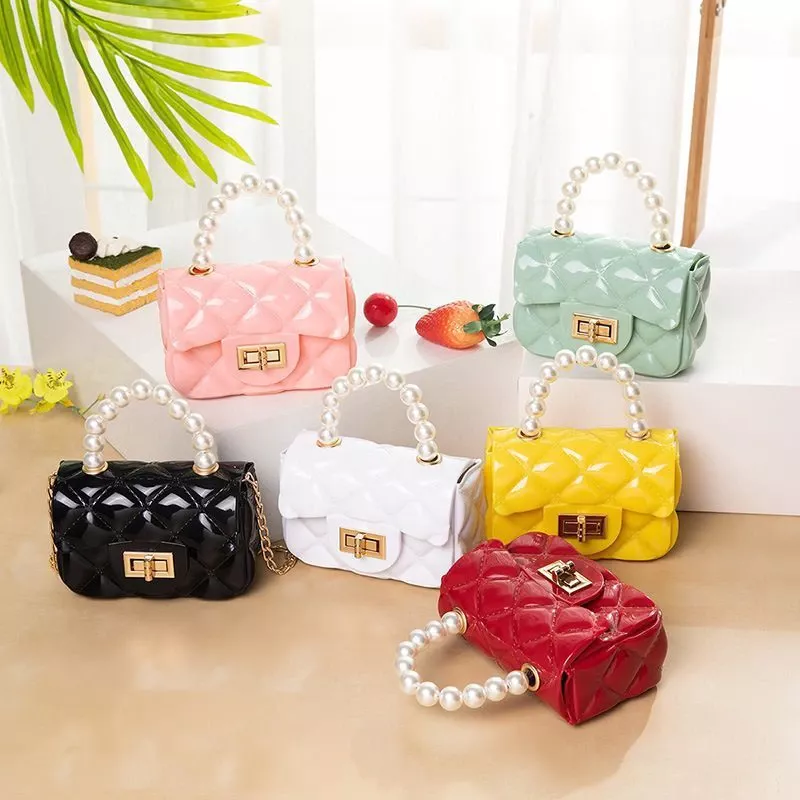 Jelly Purses and Handbags Cute Girls Mini Crossbody Bag