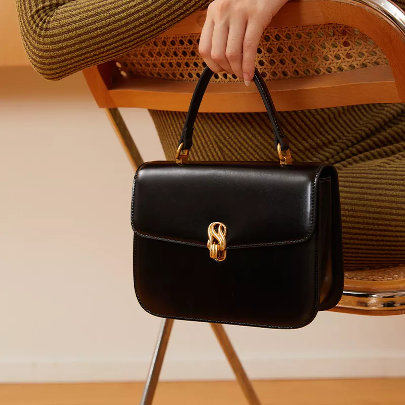 Retro Simple Top Handle Handbag