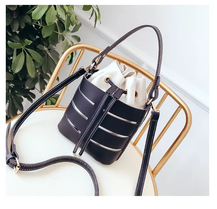 Hollow Out PU Leather Handbag