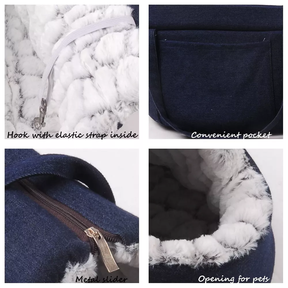 Velvet Cat Carrier Bag