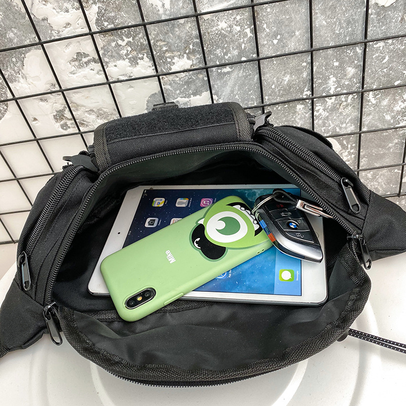 Canva Boy Street Style Crossbody Pack