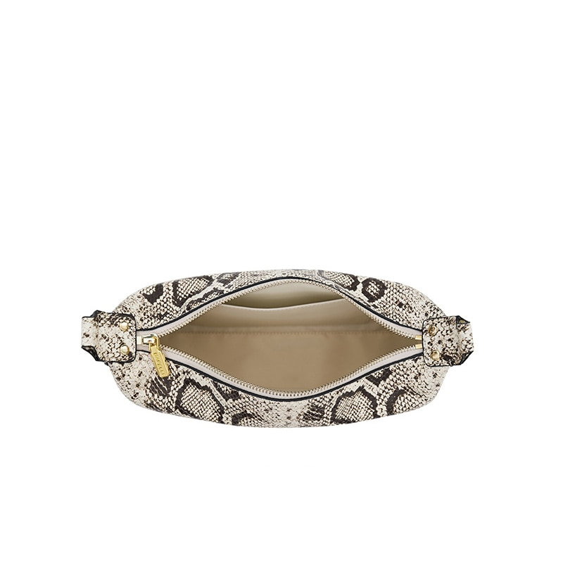 Snakeskin Pattern Sheepskin Tote Bag