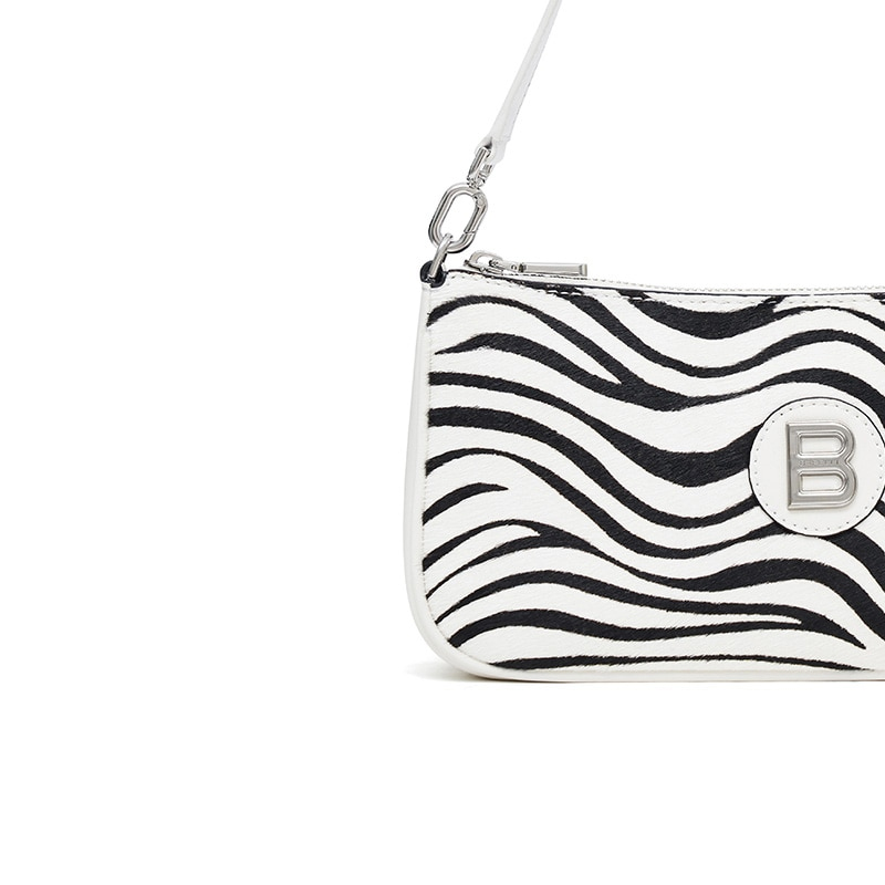 Zebra Print Shoulder Bag
