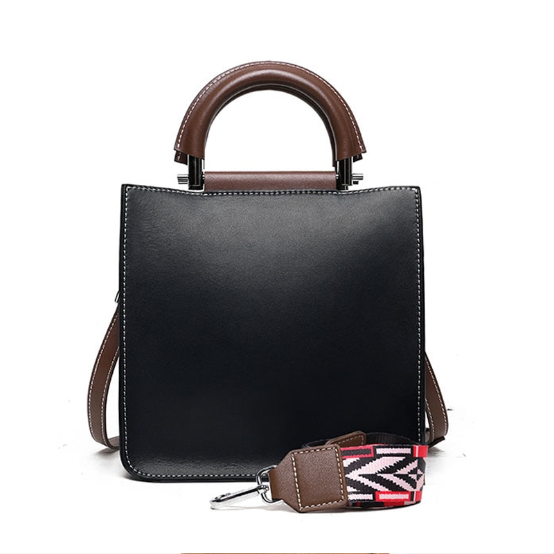 Split Leather Small Square Bag